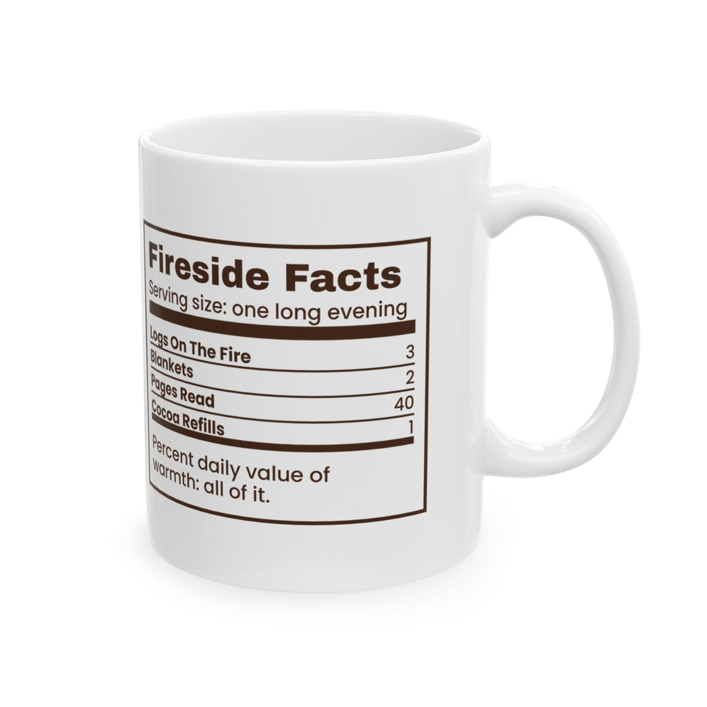Christmas Coffee Mug Fireside Facts Cozy Winter Reading Cup