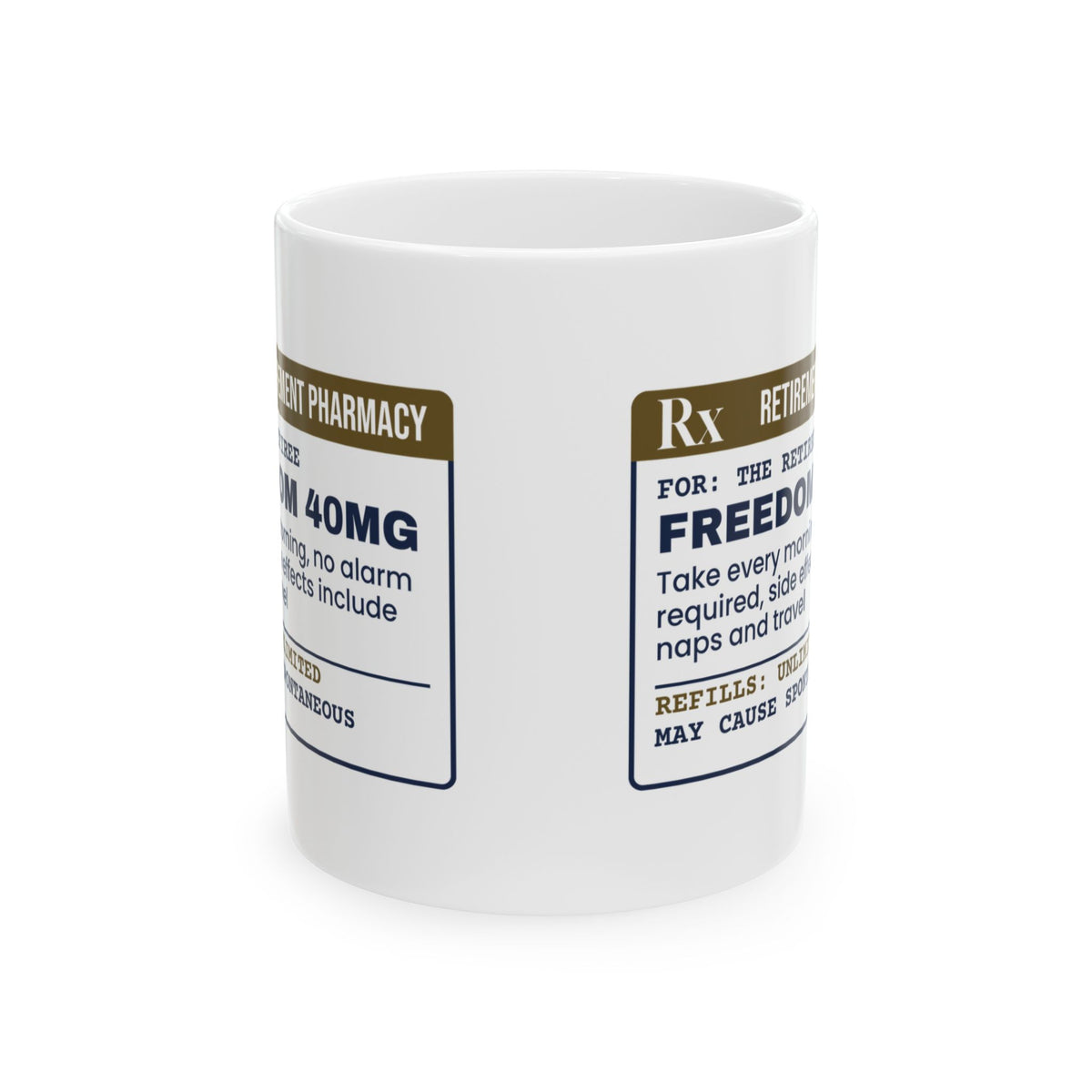 Retirement Coffee Mug Prescription For Freedom