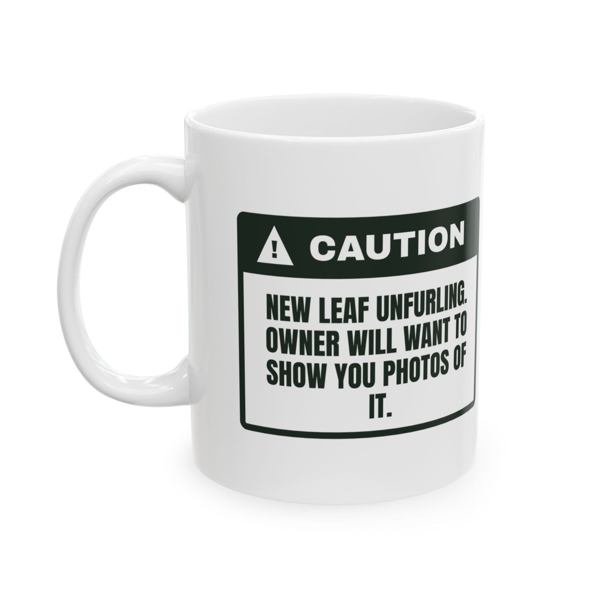Funny Plant Lover Mug New Leaf Alert Photos Will Be Shown
