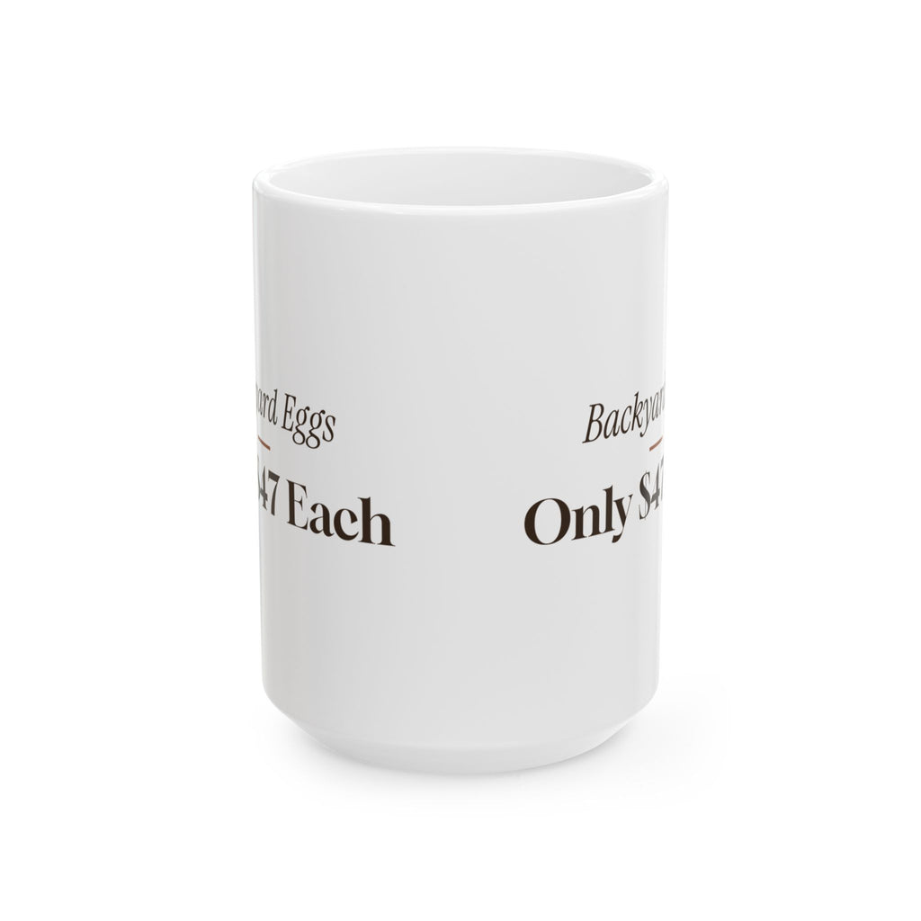 Funny Chicken Coffee Mug Backyard Eggs Only 47 Dollars Each