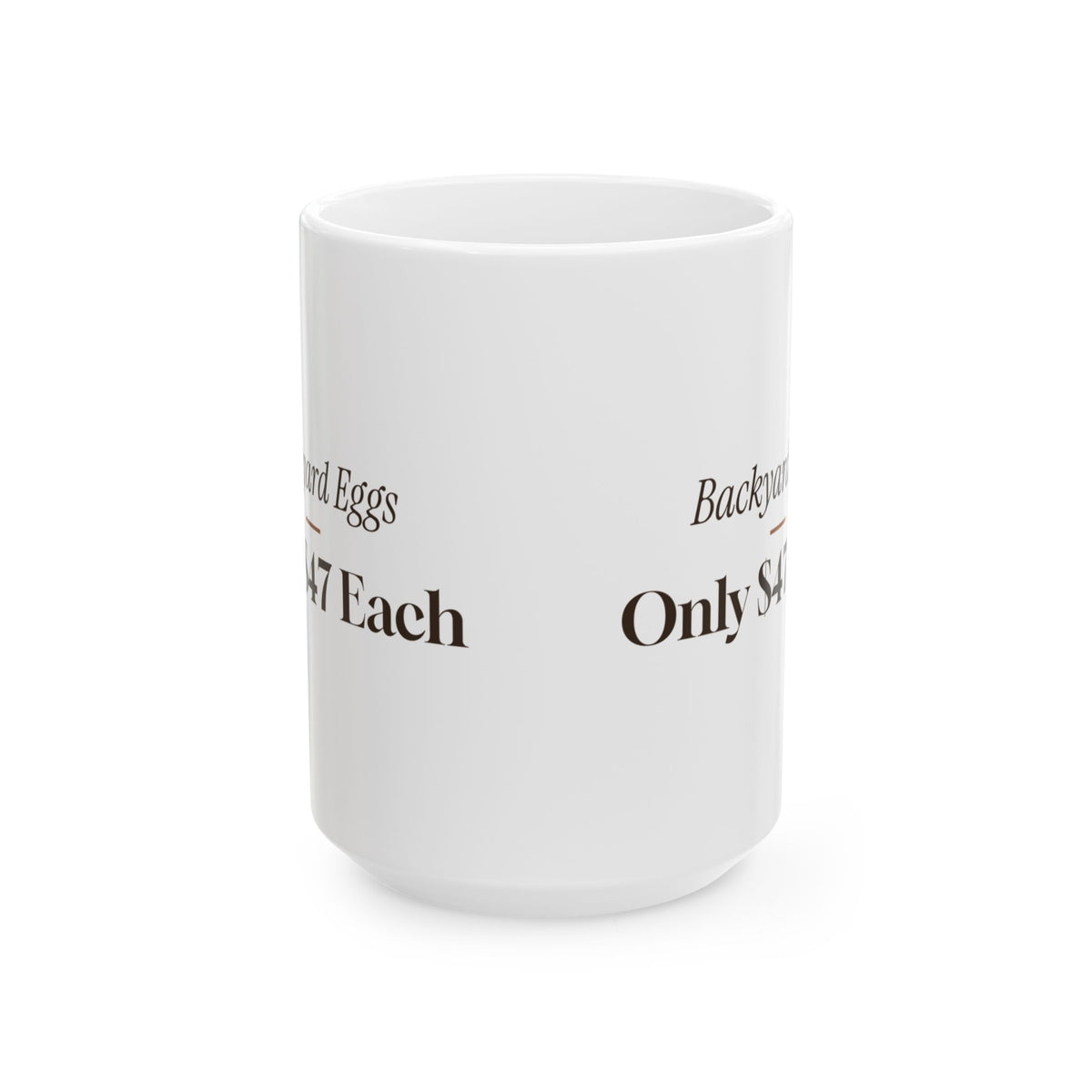 Funny Chicken Coffee Mug Backyard Eggs Only 47 Dollars Each