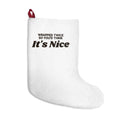 Funny White Elephant Christmas Stocking Wrapped Twice So You'd Think Its