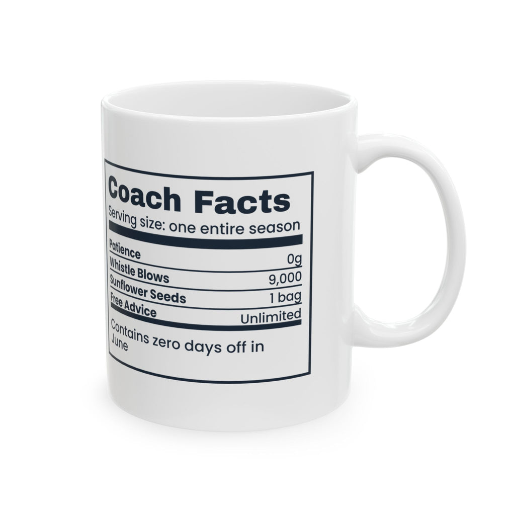 Softball Coach Coffee Mug Coach Facts Nutrition