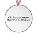 Christmas Nurse Ornament Christmas Nurse Heart Of Gold 2026