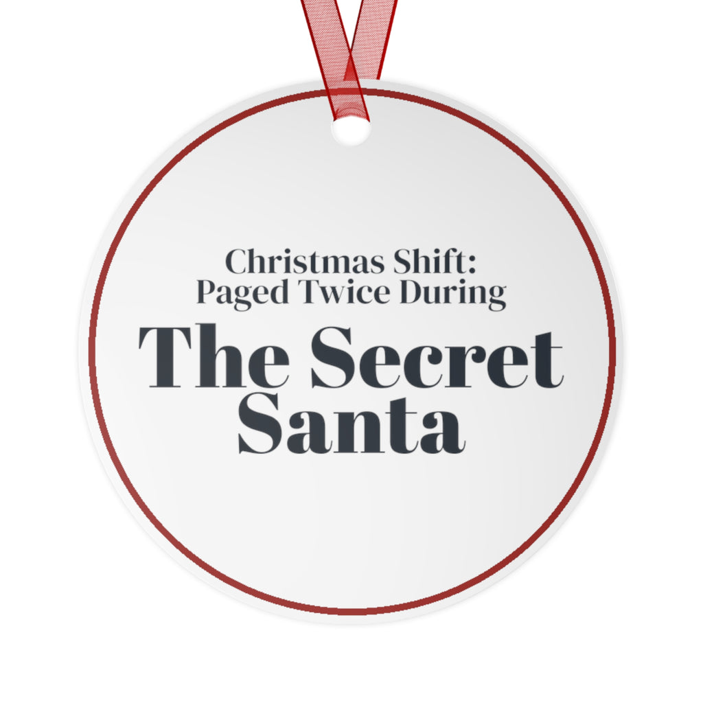 Funny Nurse Christmas Ornament Paged Twice During The Secret Santa