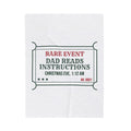 Funny Christmas Eve Dad Throw Blanket Dad Reads The Instructions