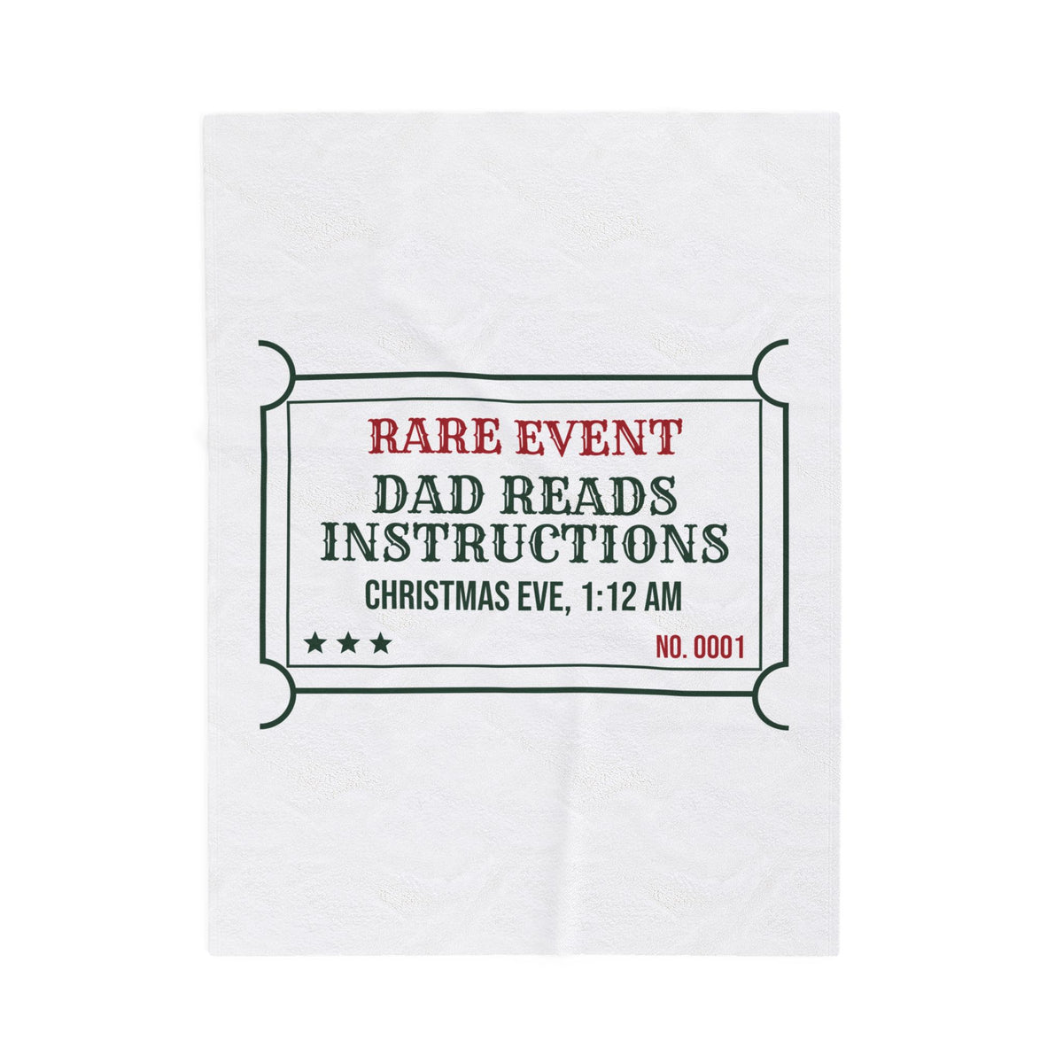 Funny Christmas Eve Dad Throw Blanket Dad Reads The Instructions