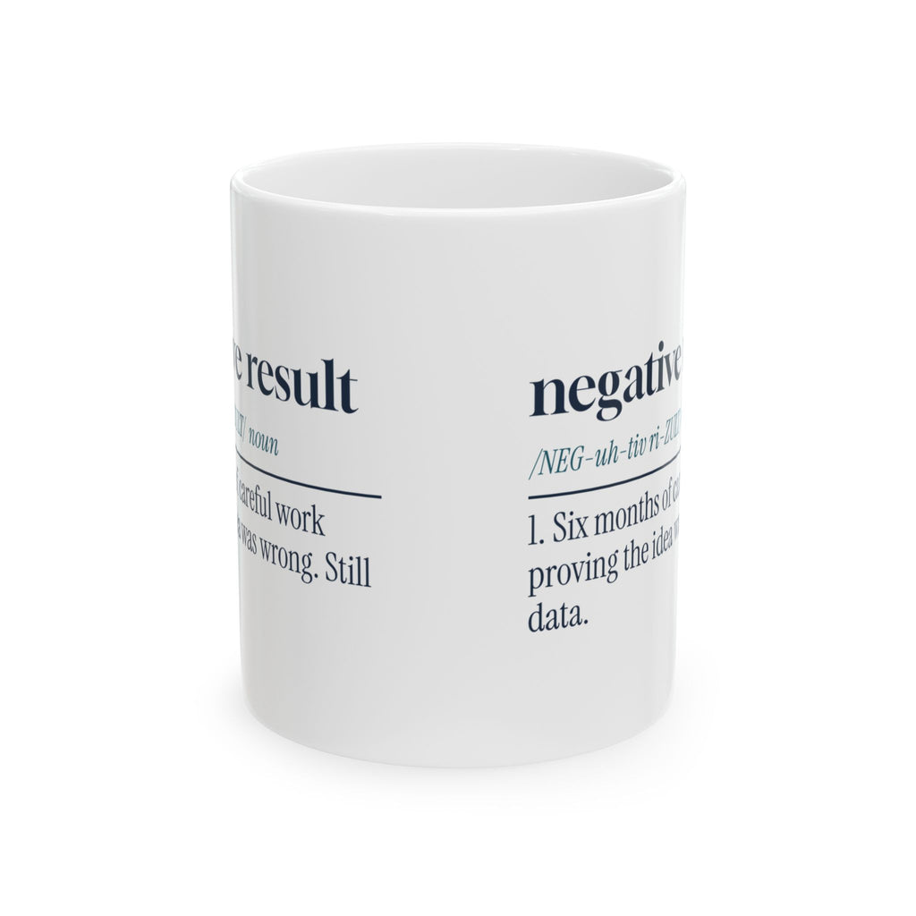 Funny Scientist Coffee Mug Negative Result Definition For Scientists