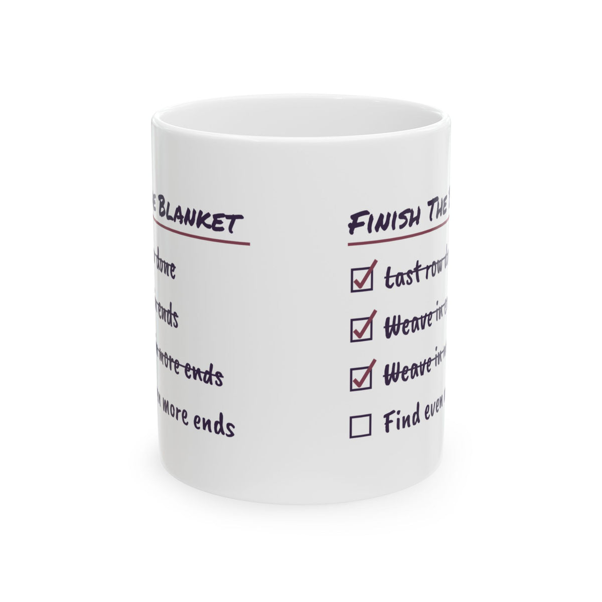 Funny Crochet Coffee Mug Weave In Ends Checklist For Crocheters