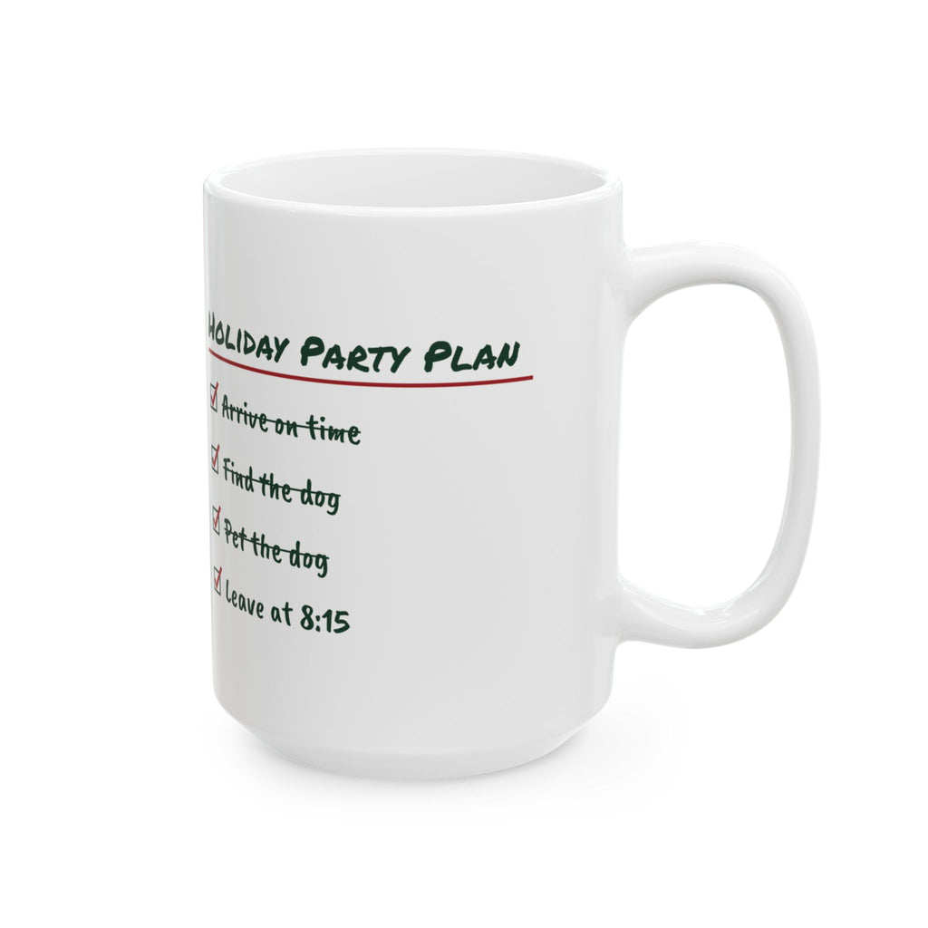 Funny Introvert Christmas Coffee Mug Holiday Party Plan Leave At 8:15