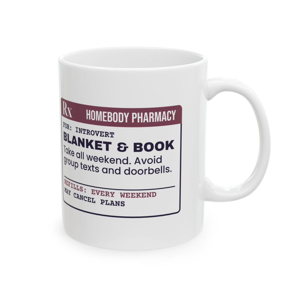 Funny Introvert Coffee Mug Blanket And Book Prescription