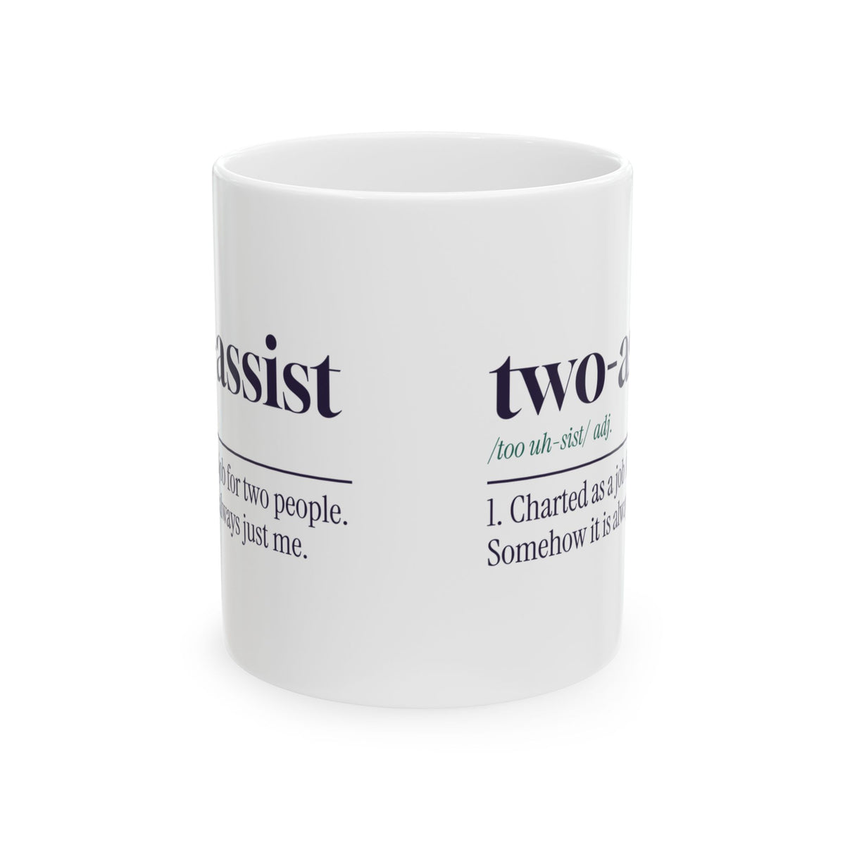 Funny CNA Coffee Mug Two-Assist Dictionary Definition For Caregivers
