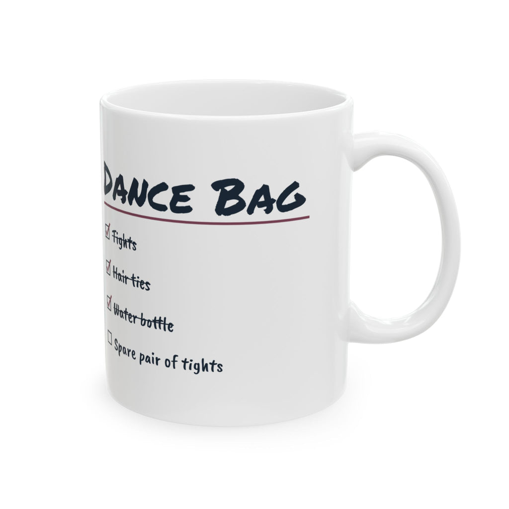 Funny Dancer Coffee Mug Dance Bag Checklist Spare Tights