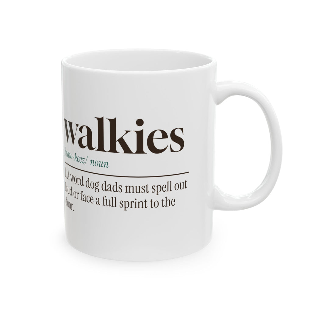 Funny Dog Dad Coffee Mug Walkies Dictionary Definition