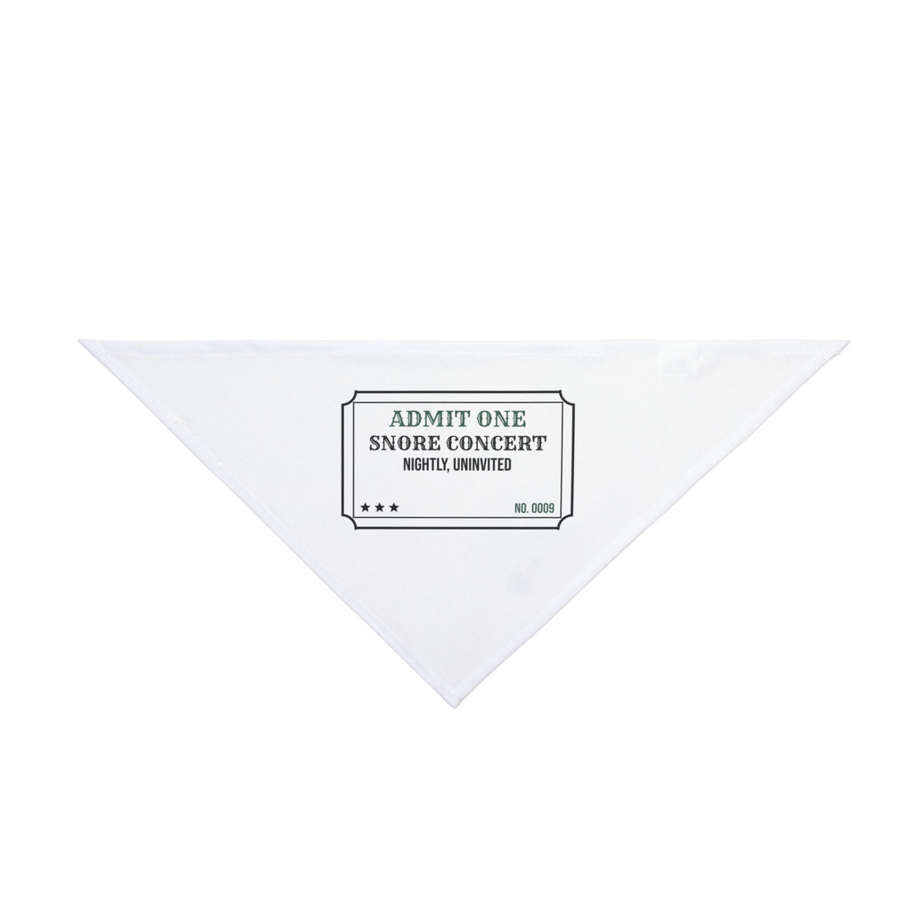 Funny French Bulldog Snore Concert Ticket Dog Bandana For Dog Owners