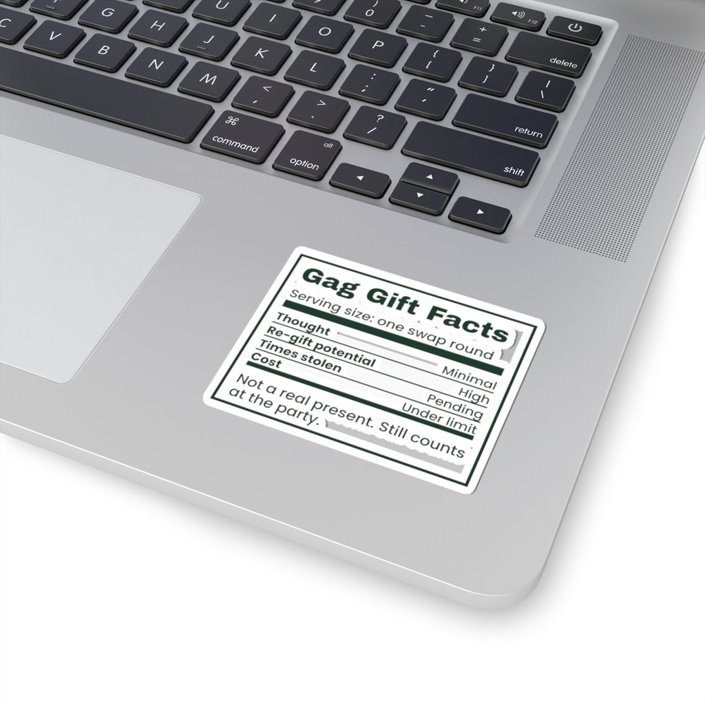 Funny White Elephant Sticker Gag Gift Facts Label For Coworkers
