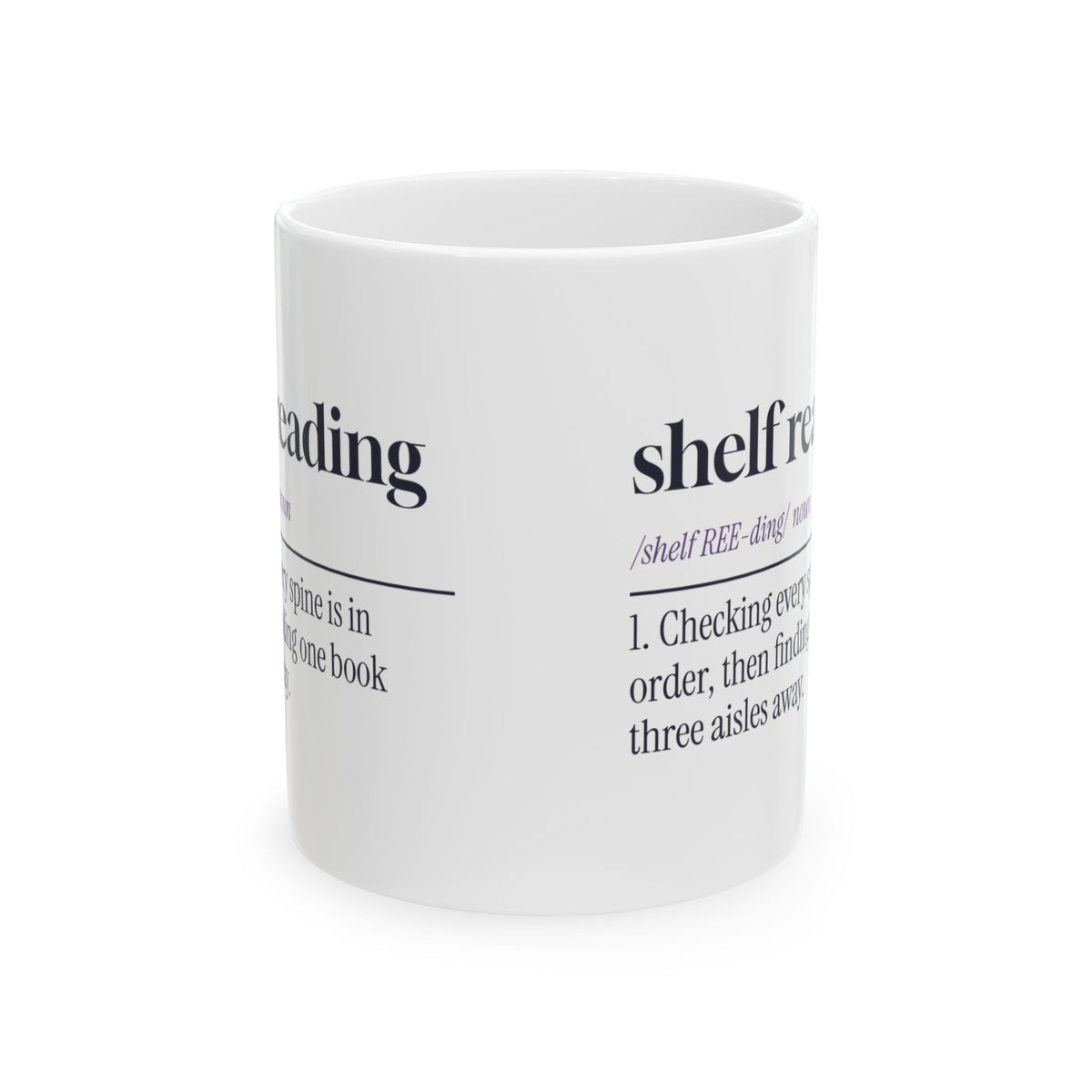Funny Librarian Coffee Mug Shelf Reading Dictionary Definition