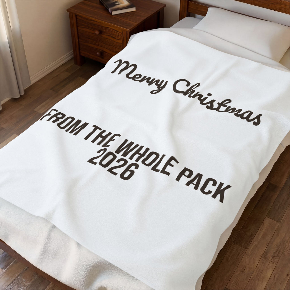 Christmas Throw Blanket Merry Christmas From The Whole Pack 2026 Dog Family