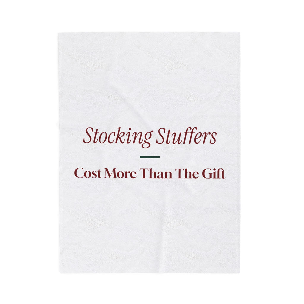Funny Christmas Throw Blanket Stocking Stuffers Cost More Than The