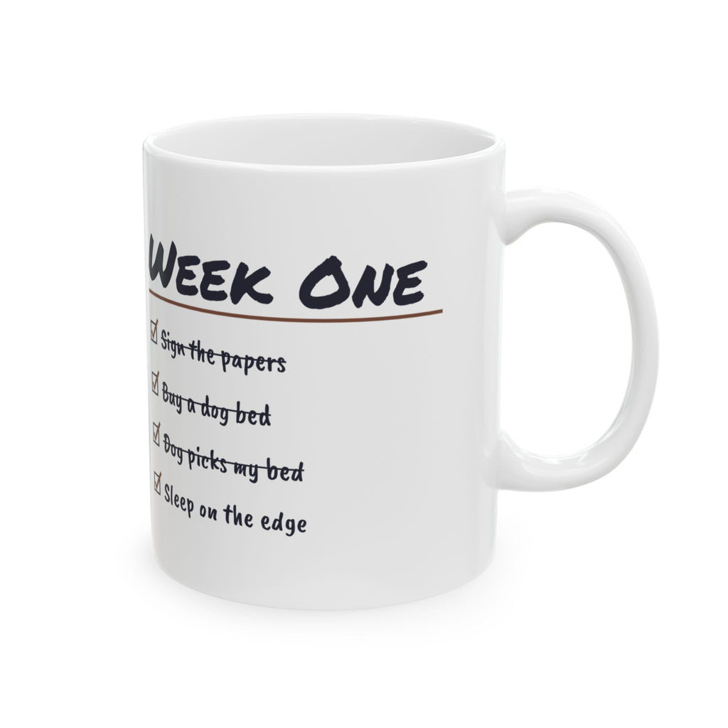 Funny Rescue Dog Coffee Mug Bought A Dog Bed Dog Picked My Bed