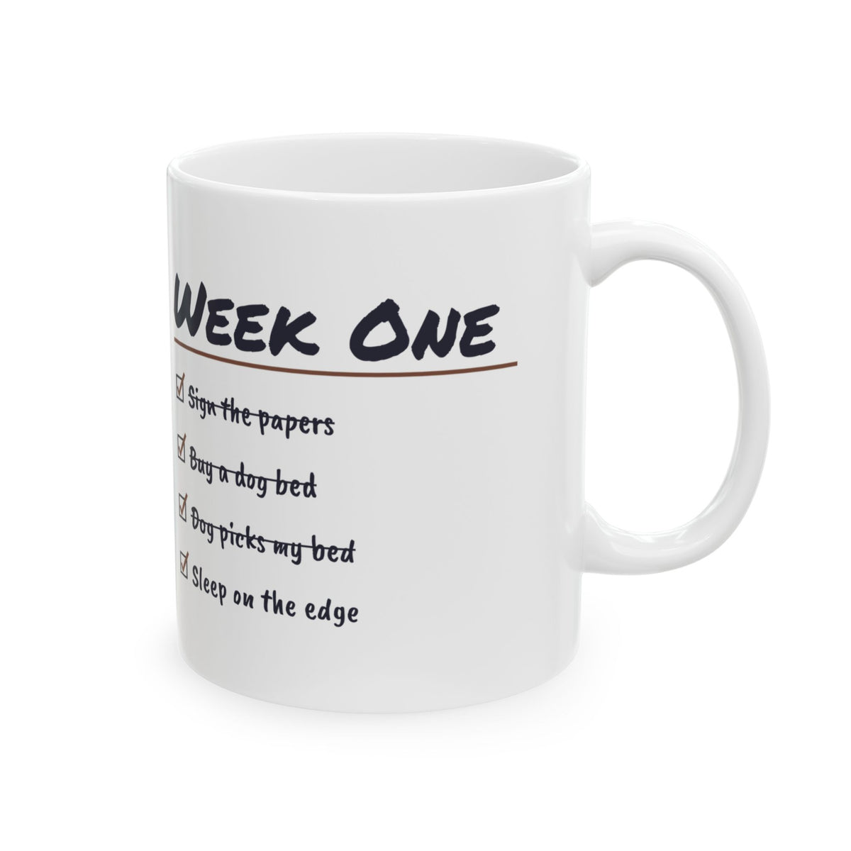 Funny Rescue Dog Coffee Mug Bought A Dog Bed Dog Picked My Bed