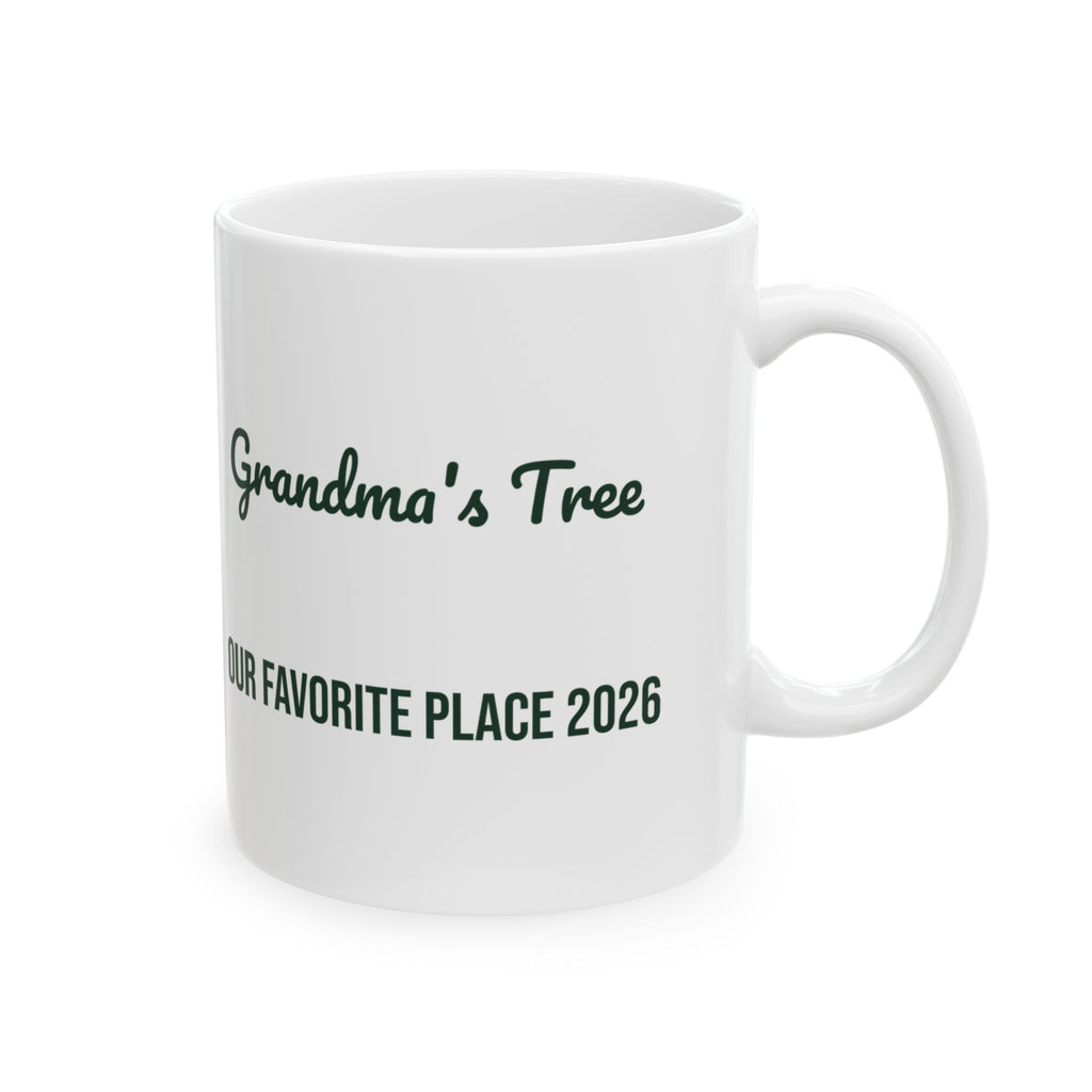 Christmas Coffee Mug Grandma's Tree Our Favorite Place 2026 For Grandma