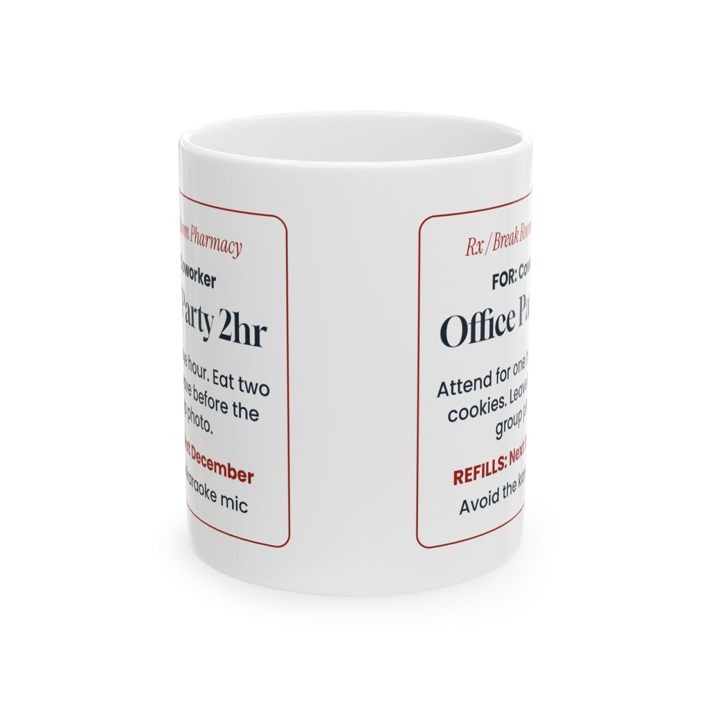 Funny Office Christmas Coffee Mug Office Party 2hr Prescription Coworker
