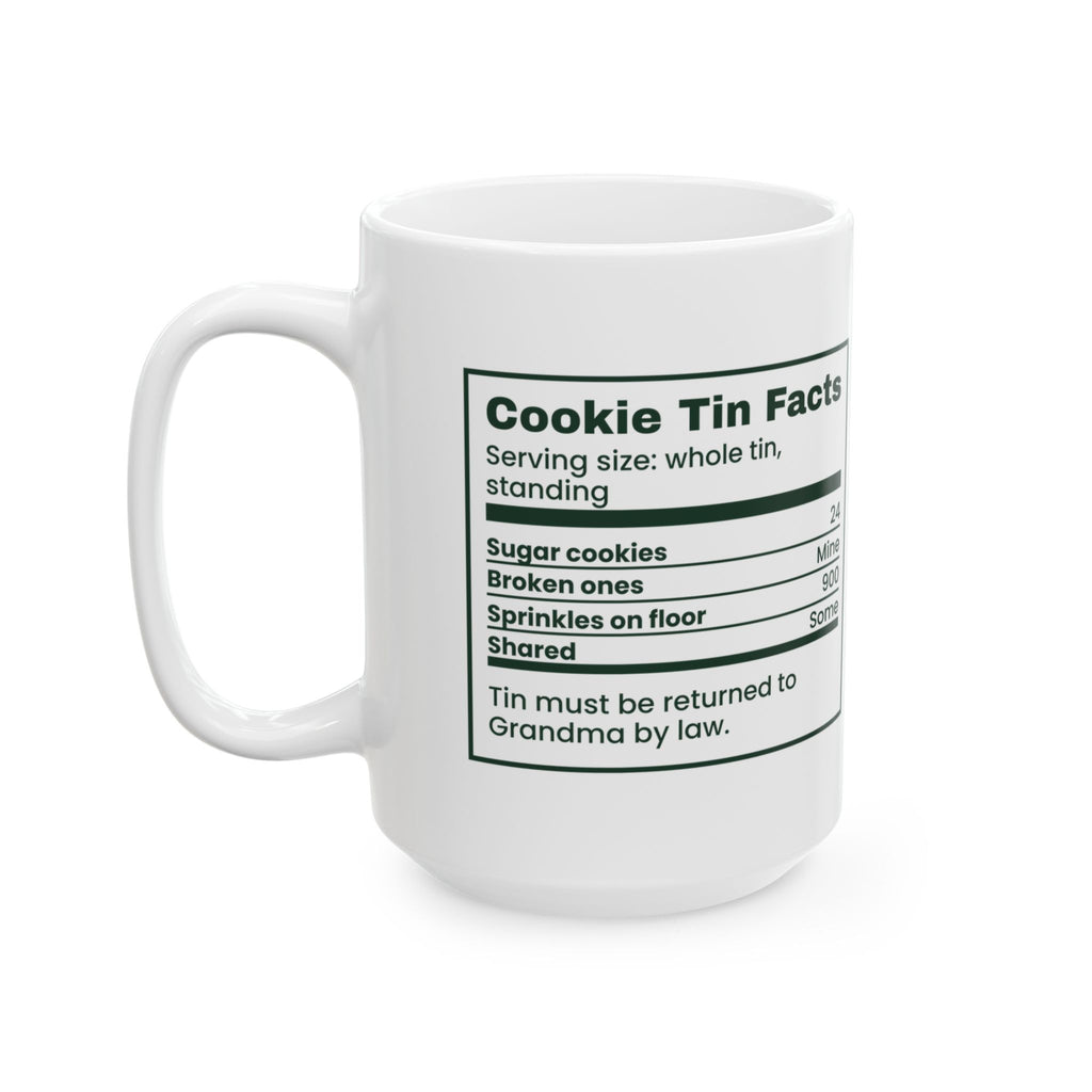 Funny Christmas Baking Coffee Mug Cookie Tin Facts For Bakers