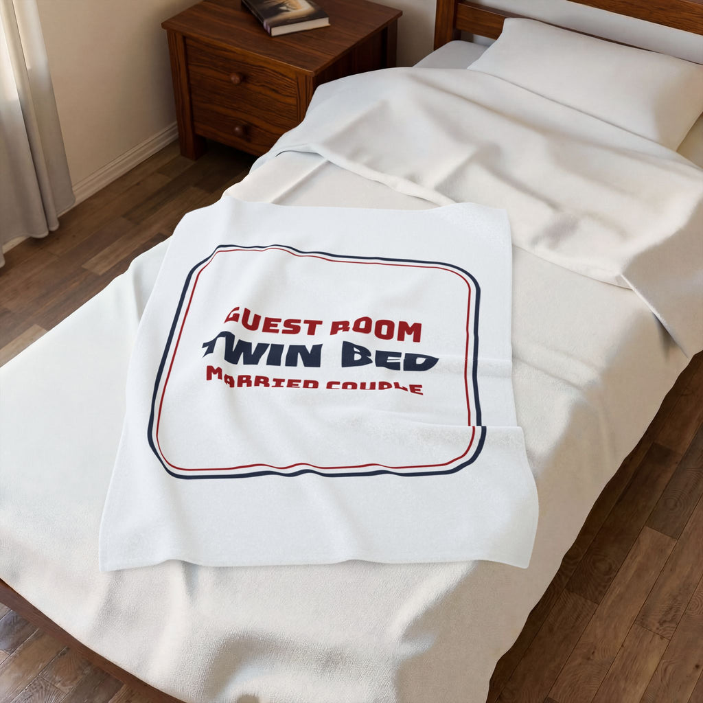 Funny In-Laws Christmas Throw Blanket Guest Room Twin Bed Married Couple
