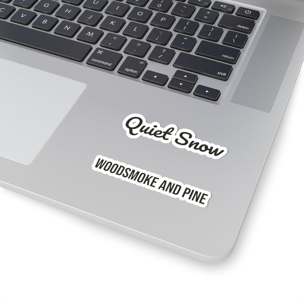 Cozy Christmas Sticker Quiet Snow Woodsmoke And Pine
