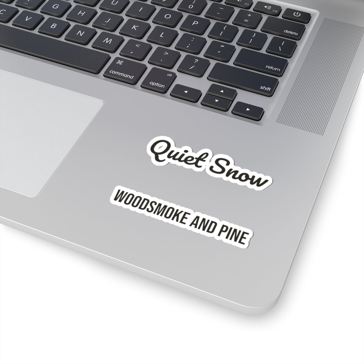 Cozy Christmas Sticker Quiet Snow Woodsmoke And Pine