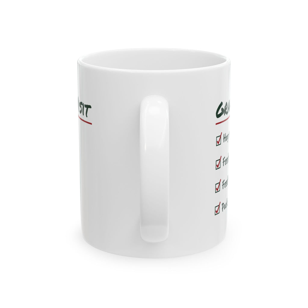 Funny Christmas Coffee Mug Grandma Visit Pack The Leftovers For Grandma
