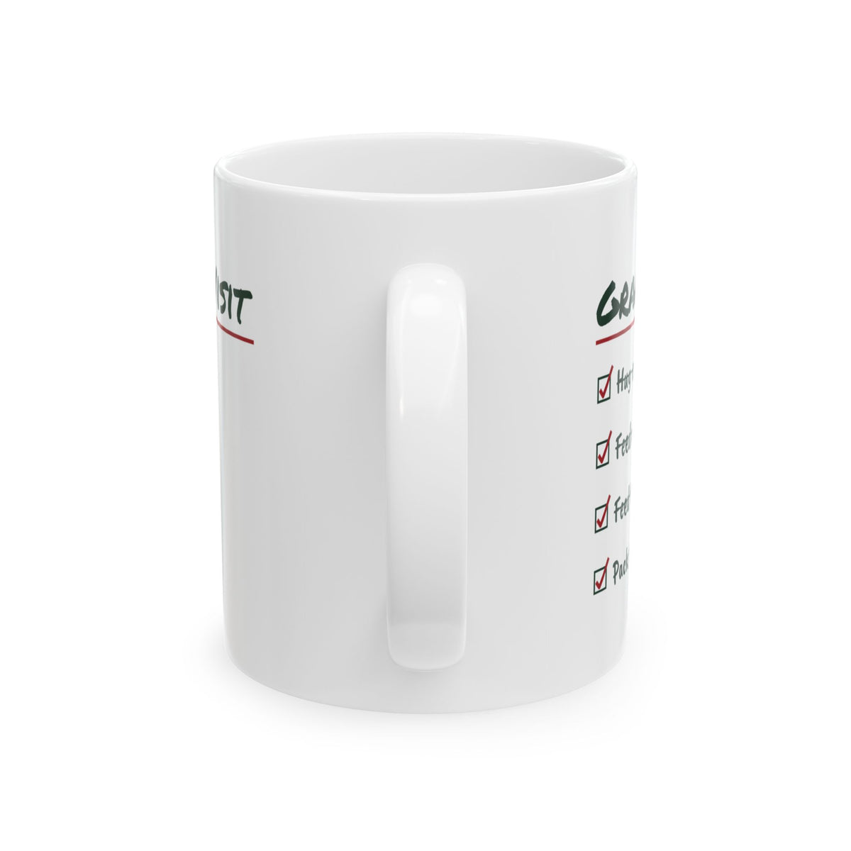 Funny Christmas Coffee Mug Grandma Visit Pack The Leftovers For Grandma