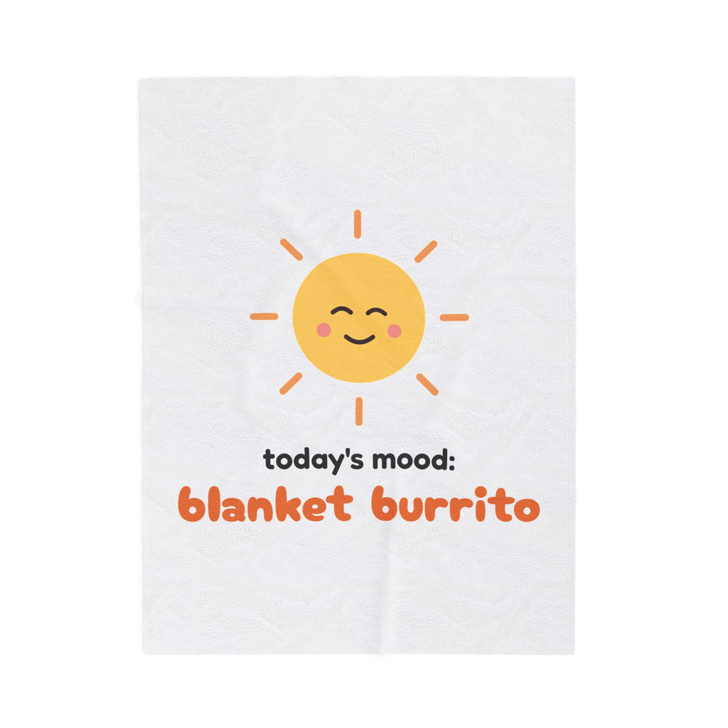 Cute Cozy Throw Blanket Todays Mood Blanket Burrito