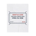 Funny Retail Worker Christmas Throw Blanket Coupon From 2019 Ticket