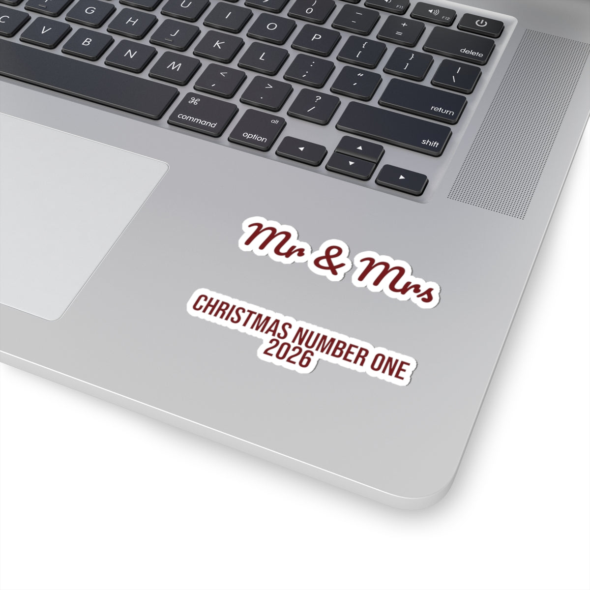 Christmas Sticker Mr And Mrs Christmas Number One 2026 For Newlyweds