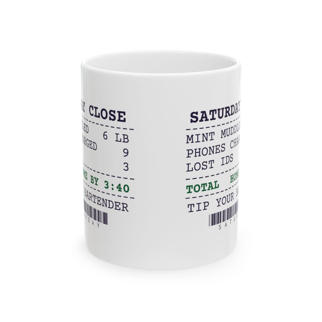 Funny Bartender Coffee Mug Mint Muddled 6 Pounds Home By 3:40