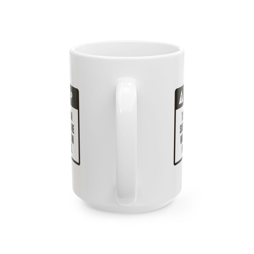 Funny German Shepherd Coffee Mug Says No Back In Full Sentences