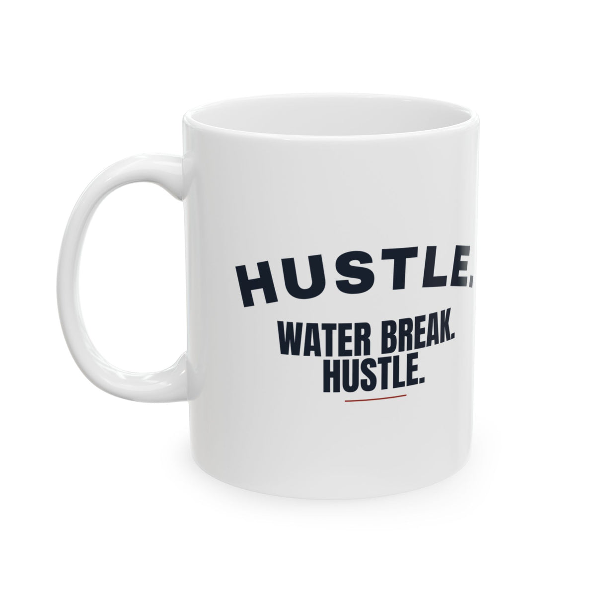 Funny Coach Coffee Mug Hustle Water Break Hustle Retro Arch Design