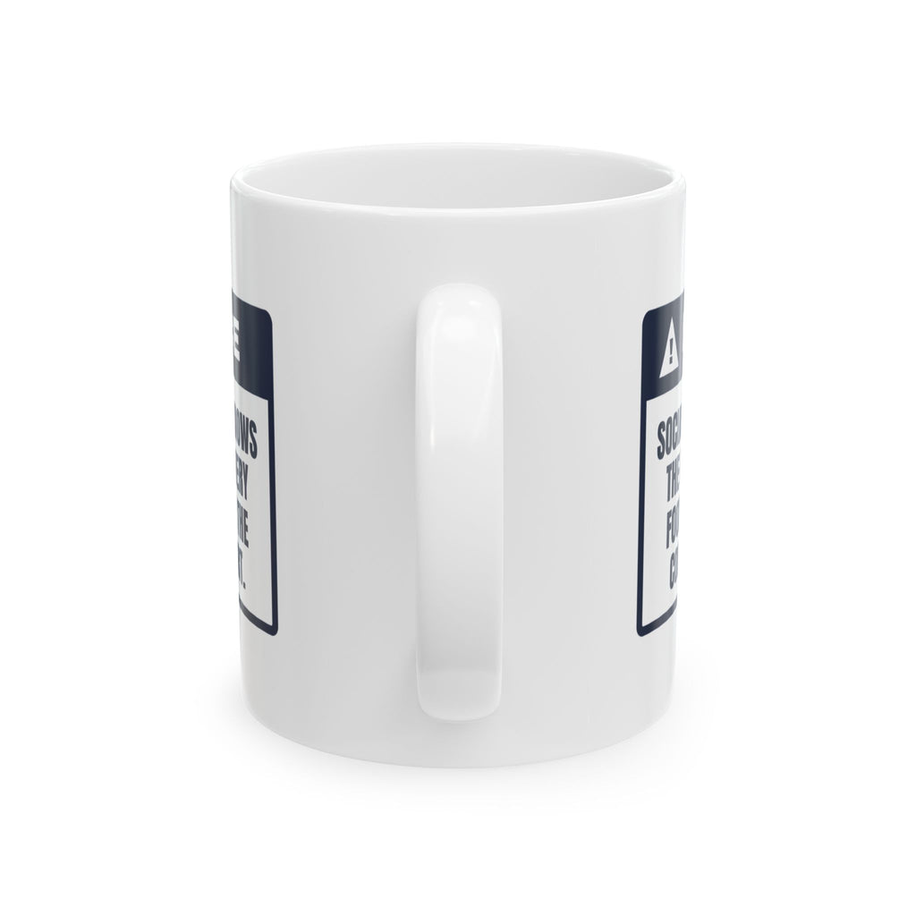 Funny Social Worker Coffee Mug Knows Every Pantry's Hours By Heart