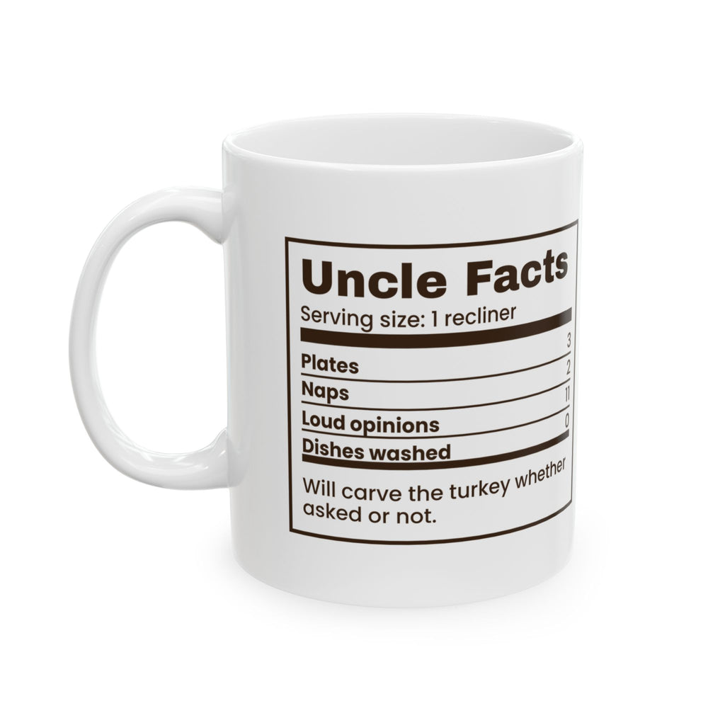 Funny Thanksgiving Coffee Mug Uncle Facts Loud Opinions 11 For Uncle