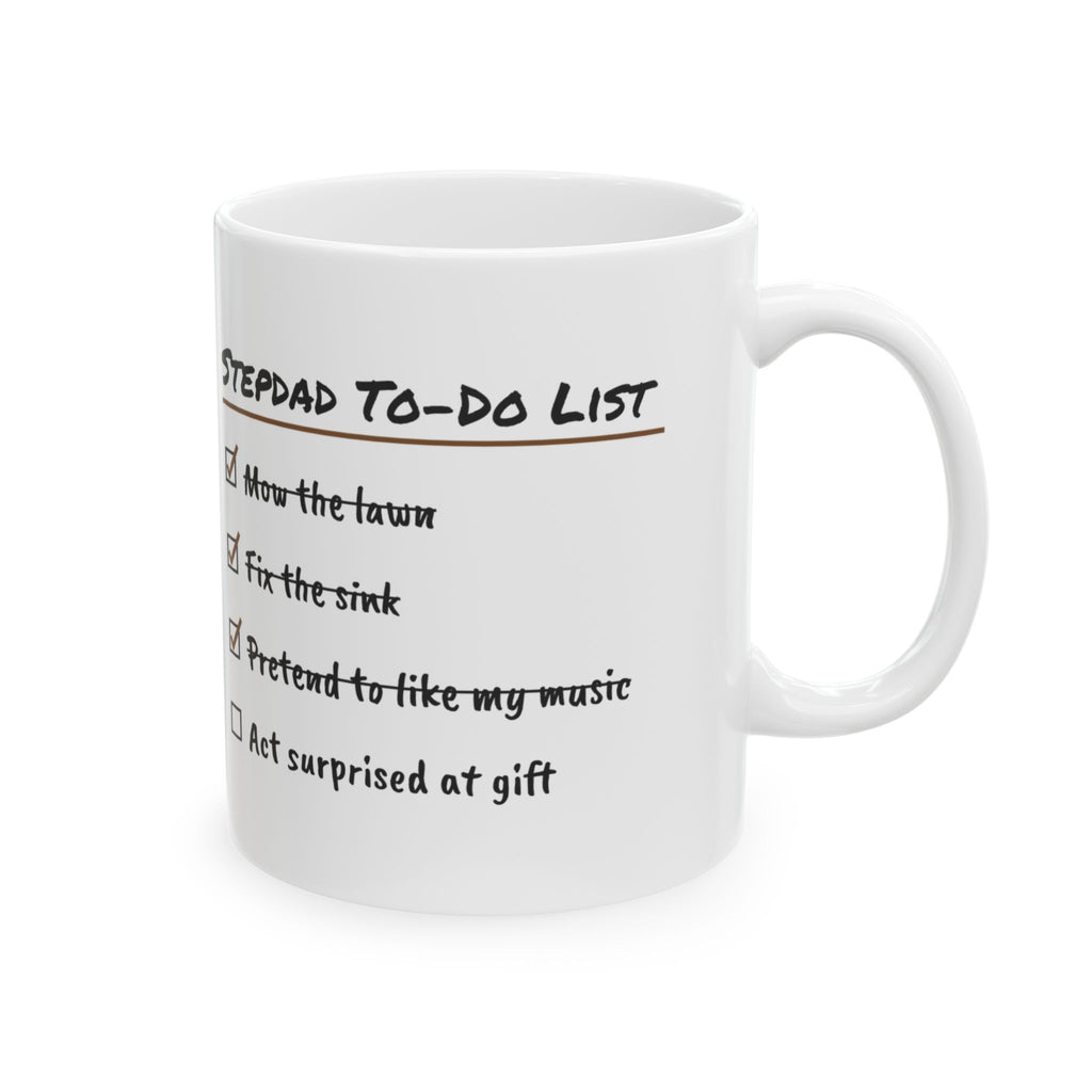 Stepdad Coffee Mug Act Surprised At For Him