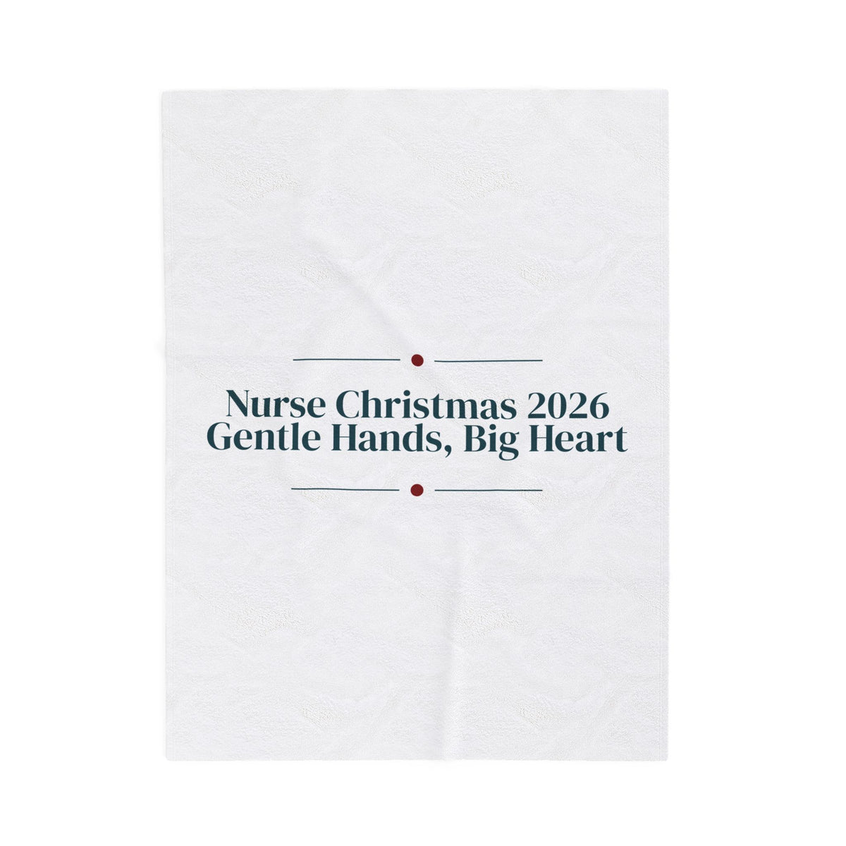 Nurse Christmas Throw Blanket Nurse Christmas 2026 Gentle Hands Big Heart