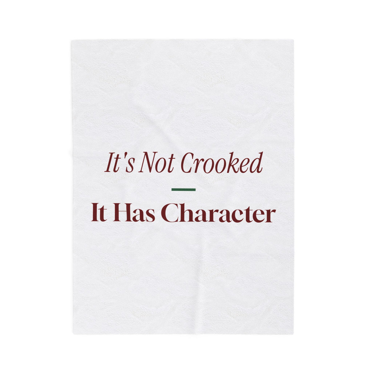 Funny Christmas Tree Dad Throw Blanket It's Not Crooked It Has Character