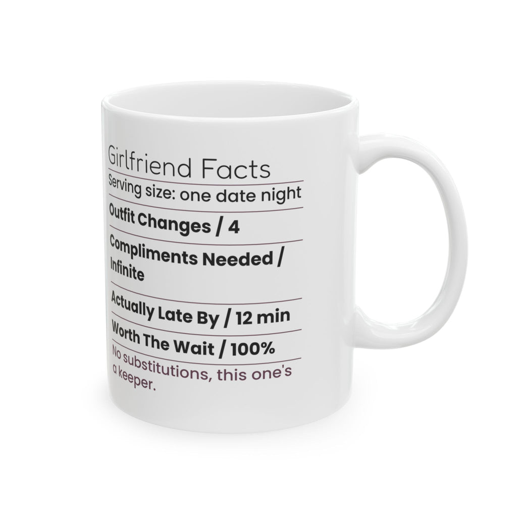 Funny Girlfriend Coffee Mug Nutrition Facts For Girlfriend