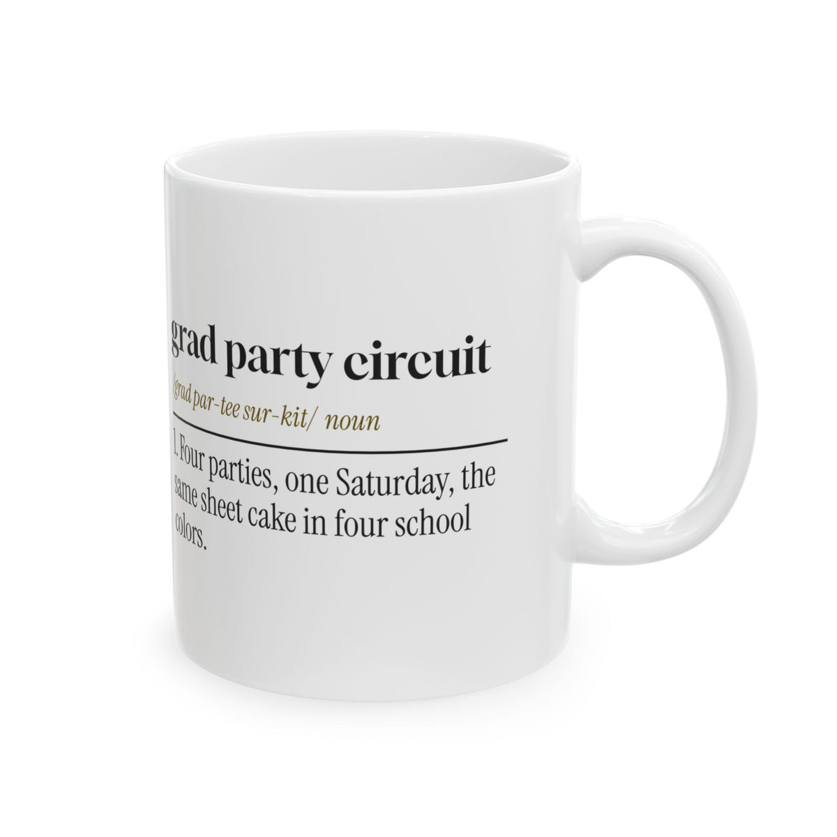 Funny Graduation Coffee Mug Grad Party Circuit Dictionary High School