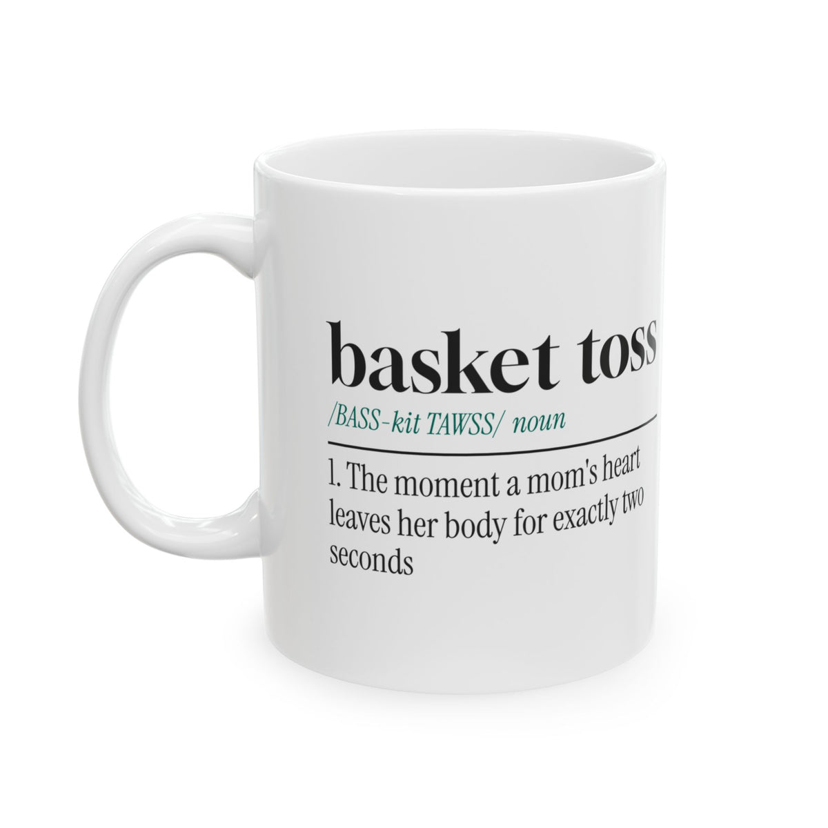 Cheer Mom Coffee Mug Heart Leaves Body For Two Seconds