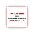 Funny Christmas Sticker Some Assembly Required Christmas Eve 11 PM