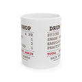 Funny Drummer Coffee Mug Drum Shop Receipt Broke Sticks