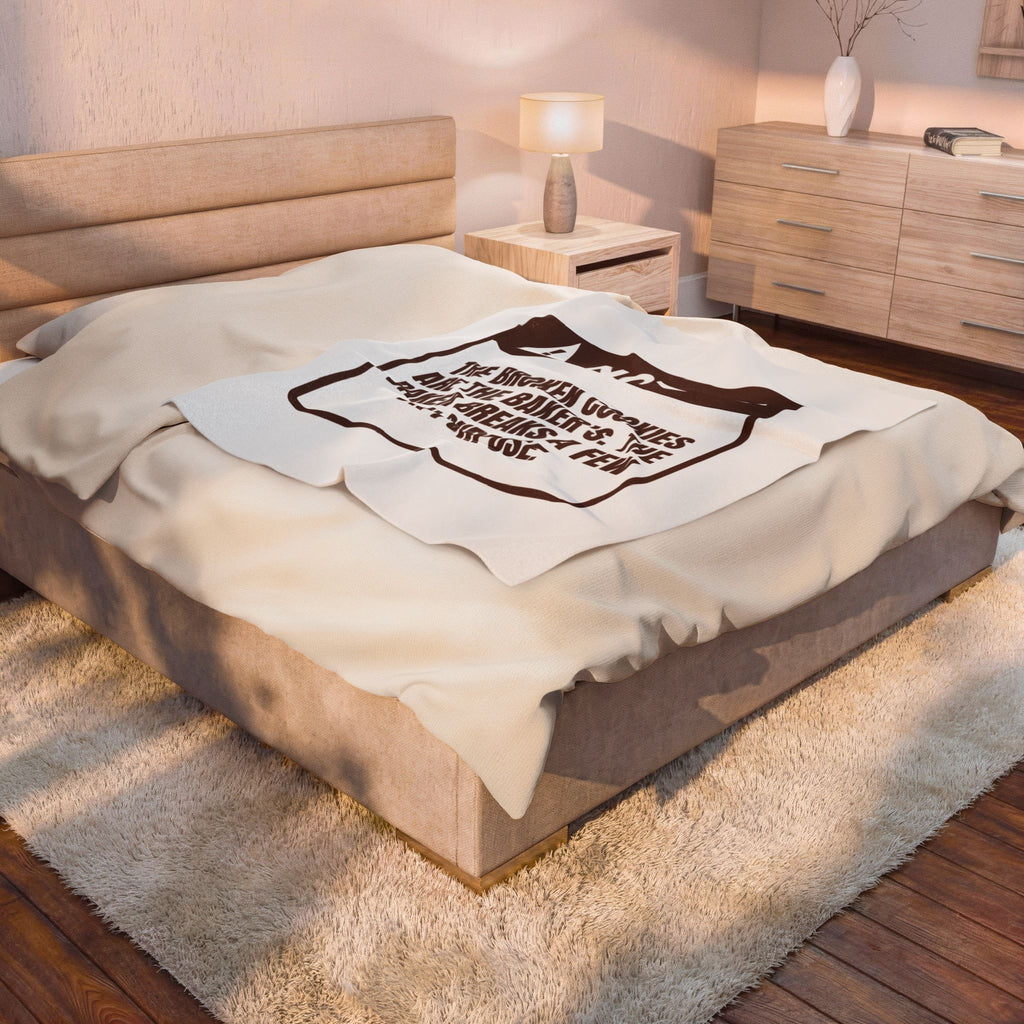 Funny Christmas Baking Throw Blanket Broken Cookies Are Mine Some On